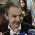 José Luis Rodríguez Zapatero en la presentación del libro 'English for Sport'.