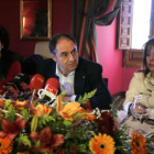 Carolina Suárez, Arturo Fernández y Blanca García, de la ejecutiva de UGT.