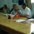 La junta directiva de Asprona Bierzo durante la asamblea general celebrada ayer en Ponferrada