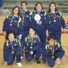 Formación femenina de Asprona León que firmó una sobresaliente actuación en San Fernando.