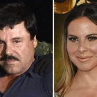 El 'Chapo' Guzmán el 8 de enero tras su captura; y la actriz Kate del Castillo durante el festival AFI en 2015 en Hollywood.
