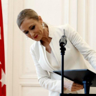 Cristina Cifuentes, el día que presentó su dimisión.