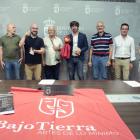 Imagen de la presentación del festival ‘Bajo Tierra, Arte de lo Mínimo’ ayer en la Diputación. CAMPILLO