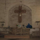 Interior del templo que se quiere arreglar.