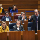 Herrera, durante una de sus intervenciones en las Cortes. R. GARCÍA