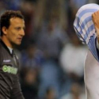 El defensa argentino Diego Colotto refleja la imagen del descenso del Deportivo a Segunda División.
