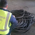 Imagen del material robado tras su recuperación. GUARDIA CIVIL