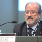 El alcalde de Valladolid, Javier León de la Riva, durante una comparecencia pública.
