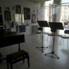 Interior de una de las aulas del Conservatorio de Música de León