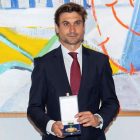 El tenista David Ferrer tras recibir la Medalla de Oro al Mérito Deportivo. RODRIGO JIMÉNEZ