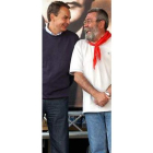 José Luis Rodríguez Zapatero y Méndez, en Rodiezmo.
