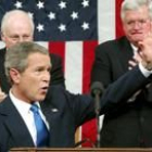 El presidente Bush durante su discurso ante el Congreso de EE.UU., centrado en la crisis de Irak