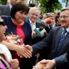 Imagen del candidato liberal, Bronislaw Komorowski.