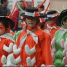 Un grupo de niños disfrazados en el desfile de Ponferrada del 2005