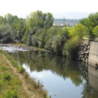 La imagen tomada ayer muestra el estado del río Boeza.