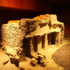 Restos de un sótano arqueológico de la Ruta Romana.