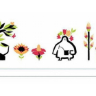 El 'doodle' sobre la primavera de Google.