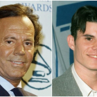 Julio Iglesias (izquierda) y su presunto hijo, Javier (derecha).