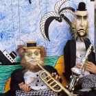 Dos de las marionetas danzantes de Pavel Vangeli.