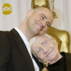 Blake Edwards junto a Jim Carrey.