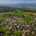 Vista parcial del pueblo suizo de Oberwill-Liel.
