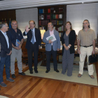 Los responsables de los sindicatos agrarios se reunieron con Herrera y Marcos. NACHO GALLEGO / EFE