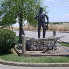 Imagen del Monumento al Labrador, donde se instalarán los juegos infantiles.