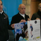 Óscar Marqués, Villanueva y Carlos Fernández, en la presentación