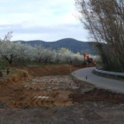 Carretera de Arborbuena a Villabuena, ya en obras.