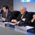 Los presidentes y consejeros de Endesa y Enel ayer en Londres.