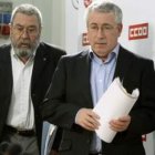 Los líderes de UGT y Comisiones Obreras, Cándido Méndez e Ignacio Fernández Toxo.