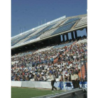La afición del Alicante, hace casi un año en el estadio ponferradino