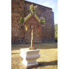 El nuevo ramo que Raigañu ofreció al santuario de la Virgen de la Velilla, en La Mata de Monteagudo