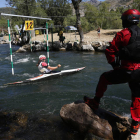 Campeonato de España de slalom en el canal de aguas bravas de Alejico. F. Otero Perandones.