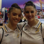 Las leonesas Sara Llana y Carolina Rodríguez tras su participación en el Grand Prix de Holon.