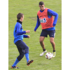 Fofo (d) apenas ha podido jugar con el equipo deportivista.