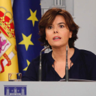 La vicepresidenta del Gobierno, Soraya Sáenz de Santamaría. ÁNGEL DÍAZ