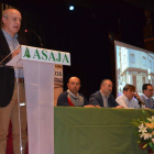 El secretario regional de Asaja, José Antonio Turrado, en la asamblea ayer en Valencia