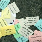 Las protestas de los trabajadores de Banco Ceiss han sido constantes.