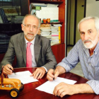 José Luis Sánchez Seco, de la Caja, y Matías Llorente, de Ucogal.