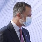 El rey de España, Felipe VI, en un acto oficial. ANDREU DALMAU