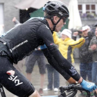 Chris Froome, antes de abandonar en la quinta etapa del Tour, este miércoles.