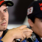 Jorge Lorenzo, junto a Marc Márquez, en rueda de prensa.