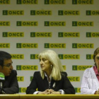 Salvador Galván, Ascensión Fernández y Luz Hernández.