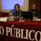 Carlos Travesí, antes de iniciar la conferencia que abrió jornada ayer