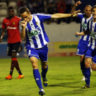 Alberto Aguilar ya jugó en Huelva y Soria tras la lesión sufrida en Gijón.