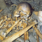 Imagen de uno de los hombres de Arintero hallados en el año 2006 en la cueva de La Braña.