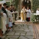 La Familia Real durante el bautizo de la hija de los Duques de Palma oficiado ayer por la tarde