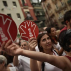 Protesta ciudadana que se realizó en Pamplona tras la agresión sexual de los Sanfermines del 2016.