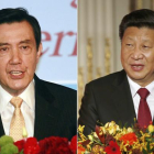 Los presidentes de Taiwán, Ma Ying-jeou, y el de China, Xi Jinping (derecha).
